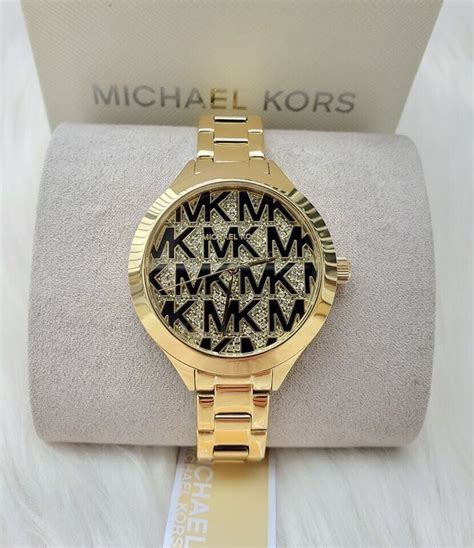 women's black and gold michael kors watch|mk4659.